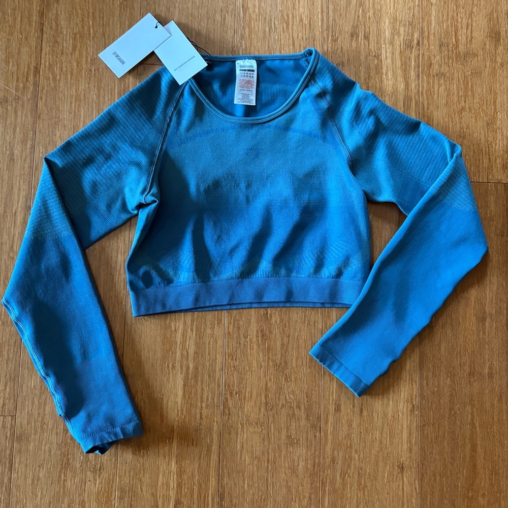 NWT Gymshark XL Long Sleeved Crop Top